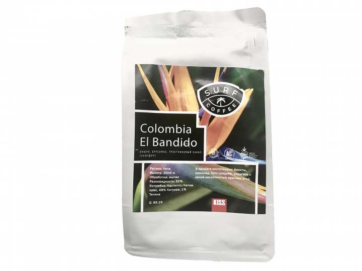Surf Coffee. Colombia El Bandido