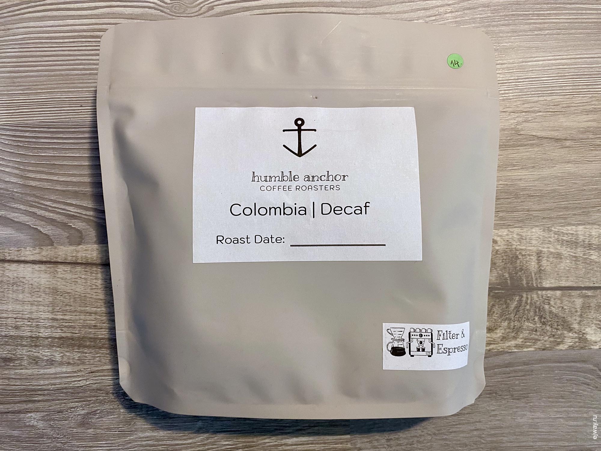 Португалия, Вила-ду-Конди, Colombia. Decaf. Humble anchor