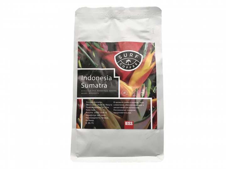 Surf Coffee. Indonesia Sumatra