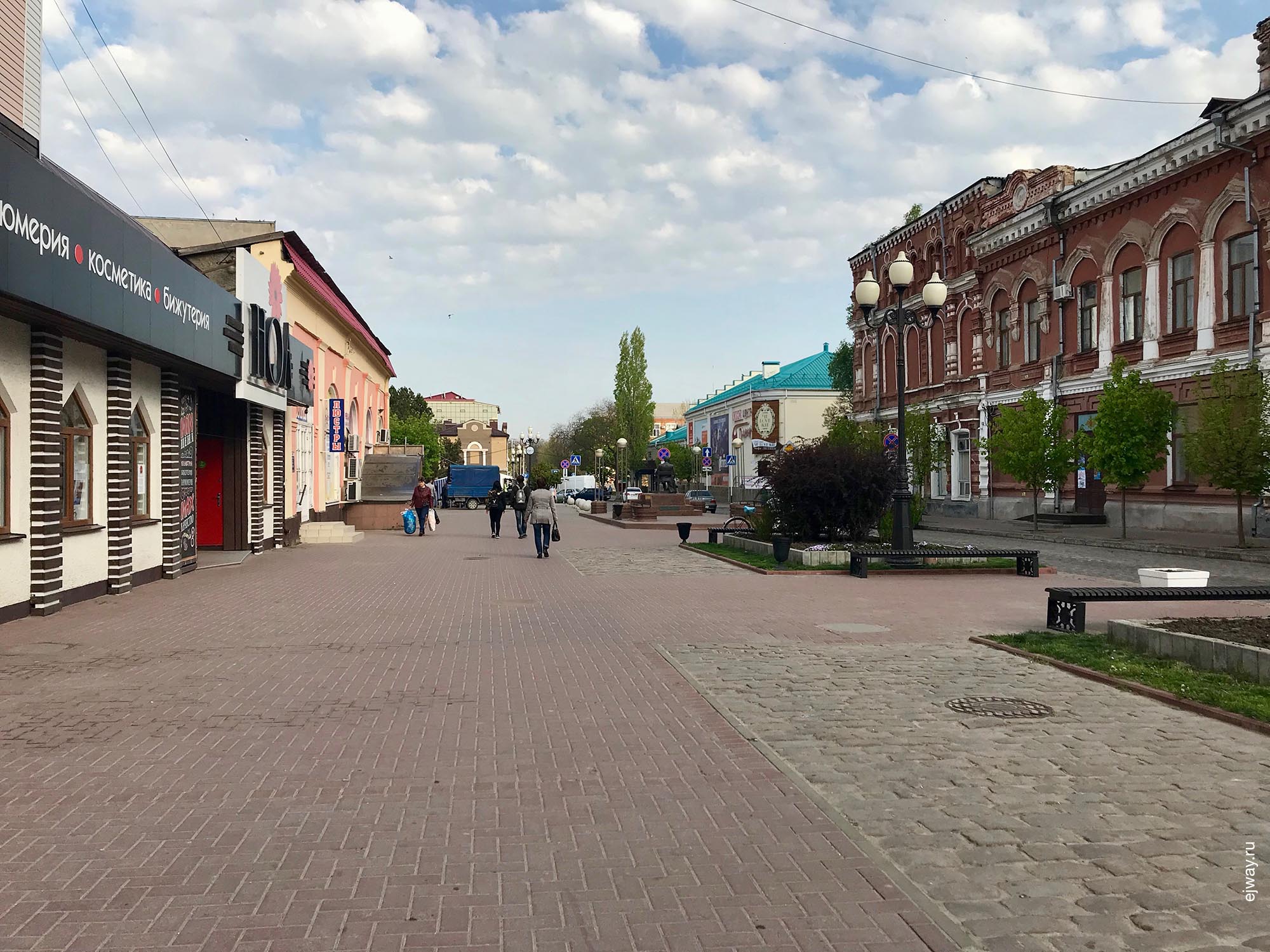 Россия, Ейск, Суровый курорт, ejway.ru, центр, брусчатка, улица